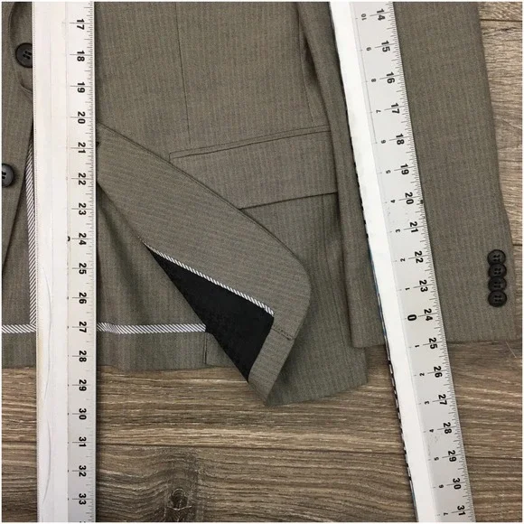 JOHN VARVATOS Mens Blazer Sport Coat Casual Jacket Size 41R Cotton Wool Suit